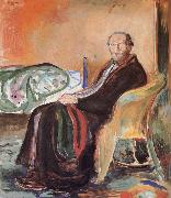 Edvard Munch Self-Portrait painting